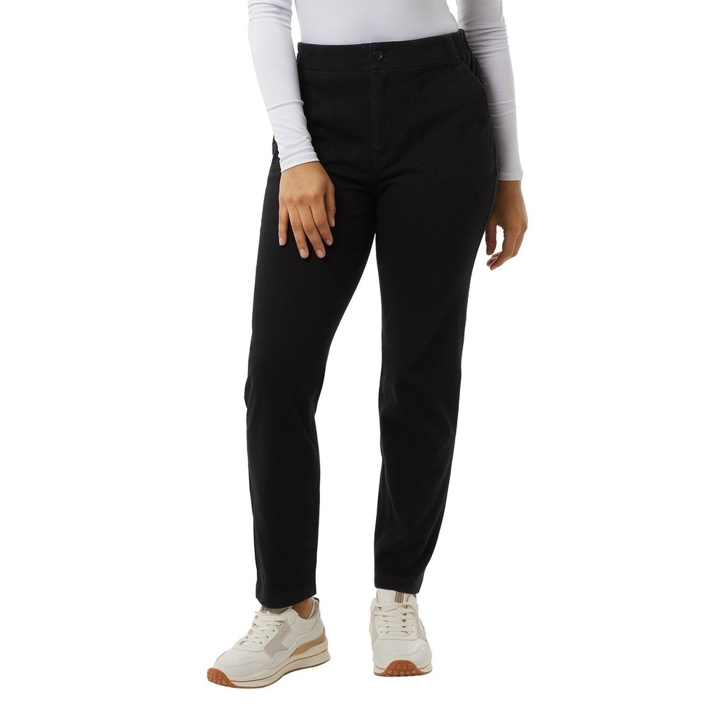 32 Degrees Ladies' Knit Twill Pant 27.5" Inseam, Black, Size: Medium, New